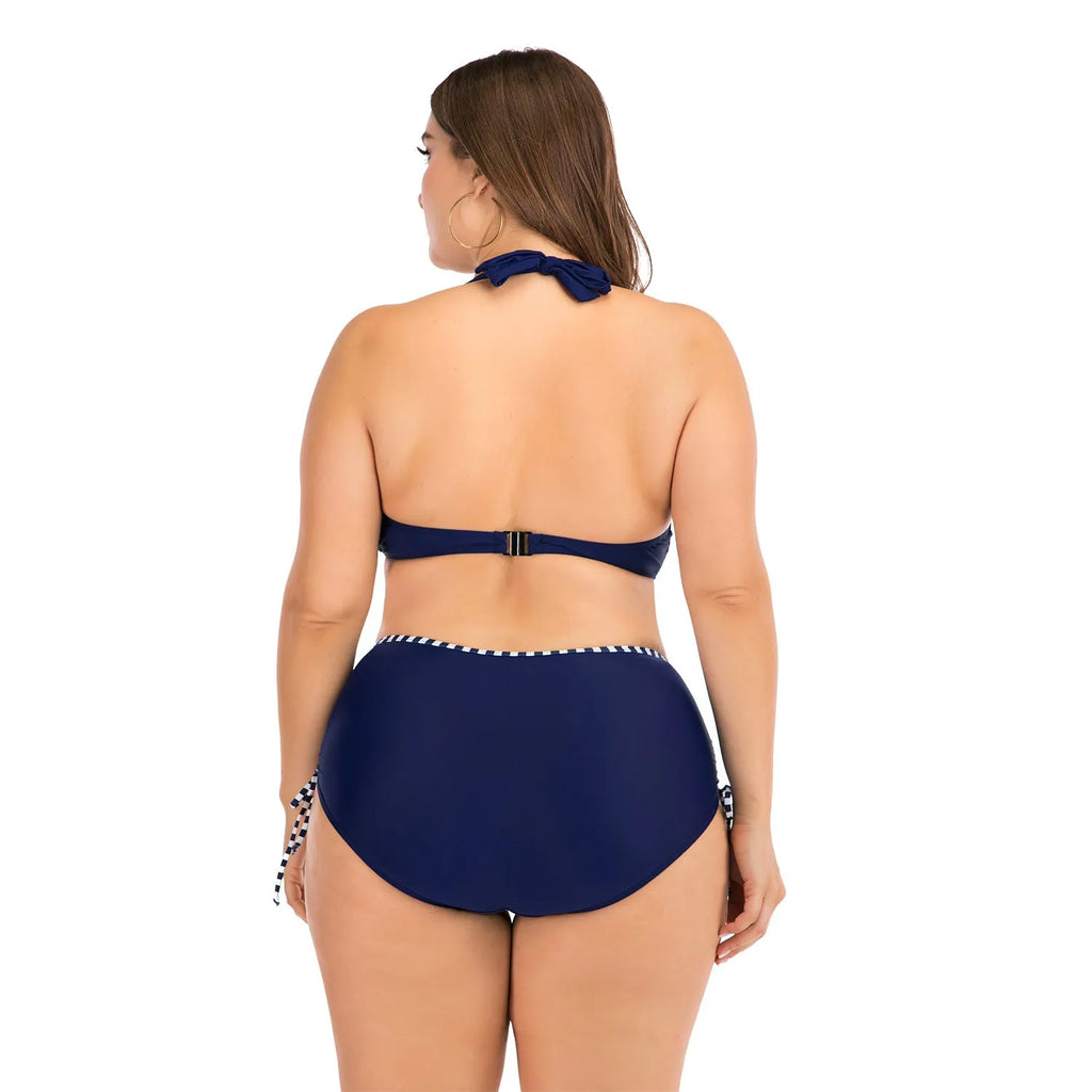 Underwire bikini with steel support and chest pads for fuller figures, polyester fibre, photo colour