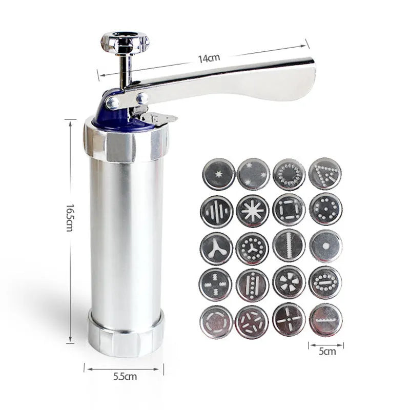 Stainless steel irregular biscuit mould decorating gun baking tool 22x15.5x6cm style 2098