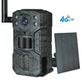 Outdoor 4G surveillance camera with 5MP lens and infrared night vision for remote security monitoring