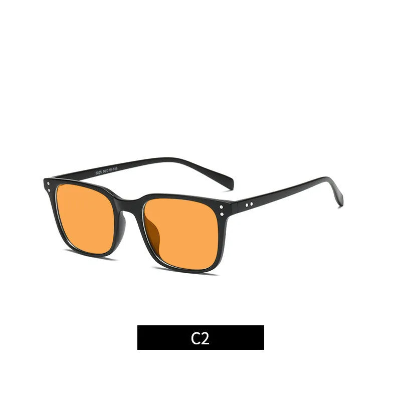 Orange lens anti-blue light glasses with a TR90 frame, shown in one of eleven available colour options.