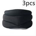 Black upgraded foam cervical collar neck brace, 40cm adjustable free size with lower jaw support