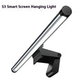 Asymmetric anti blue light screen hanging light on computer monitor with 2.4G wireless control