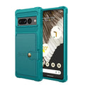 Google Pixel 7 card phone case wallet button drop-resistant protective cover in black with card slot