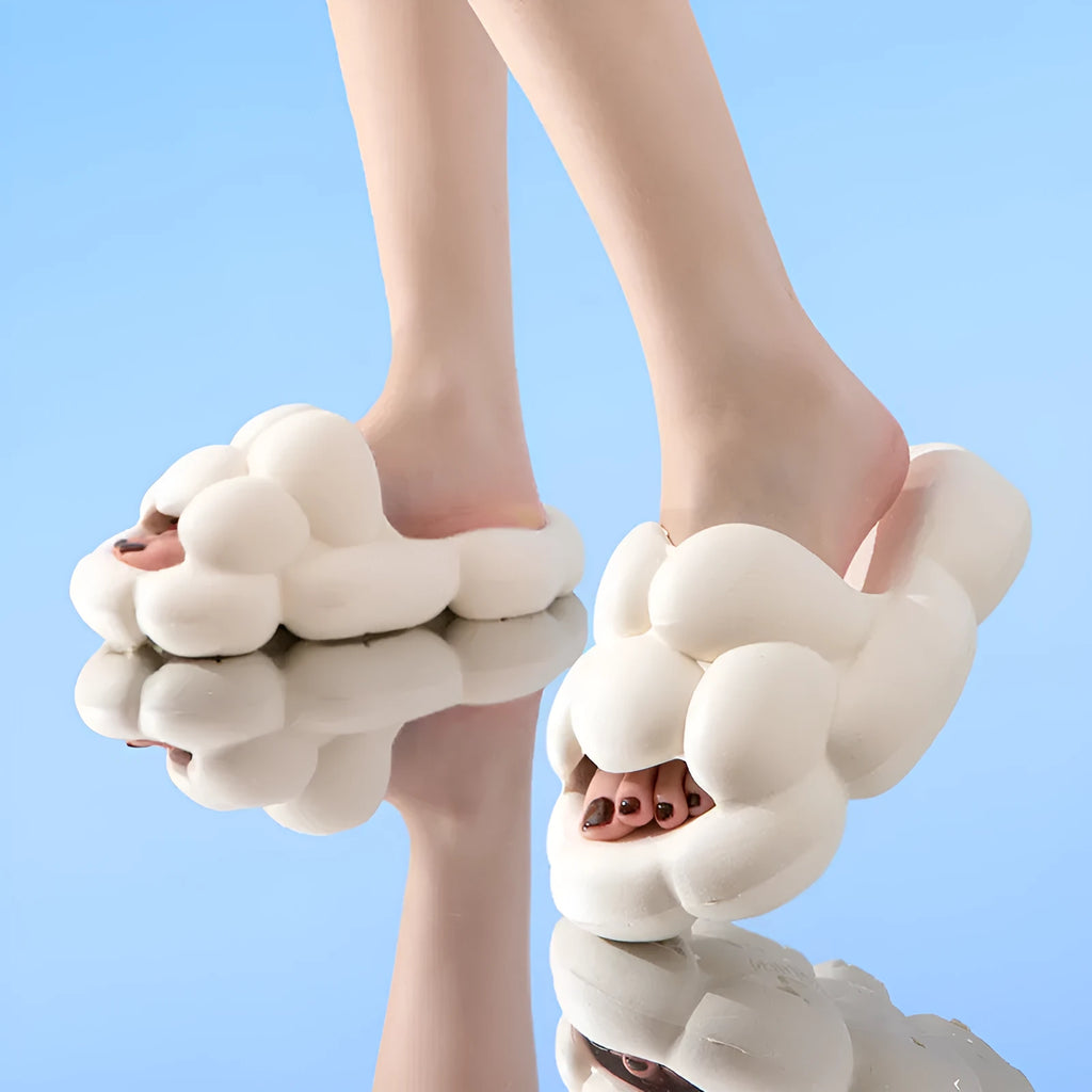 Thick sole EVA unisex sandals and slippers in black, blue, pink or white, sizes 36-45