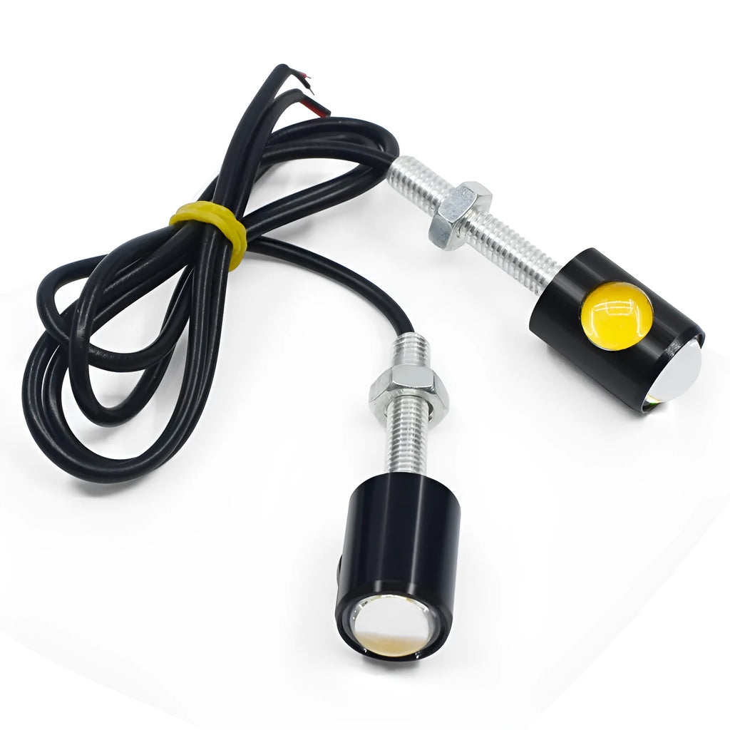 Aluminium shell license plate light for GM vehicles in white, red, blue, ice blue, or yellow.