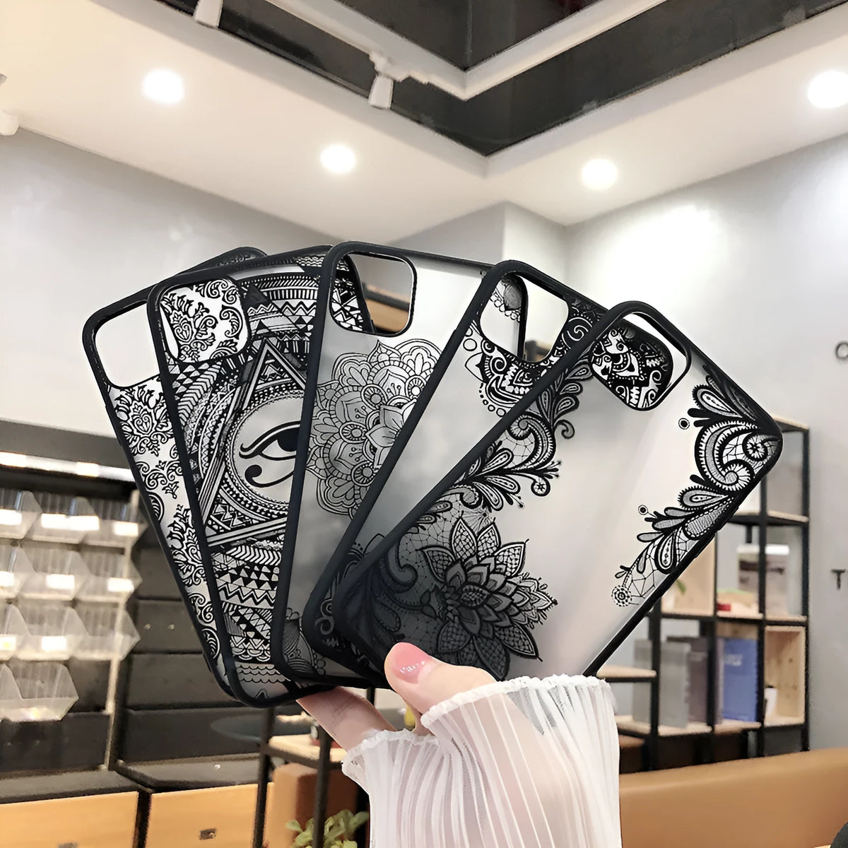 Acrylic soft matte protective phone case for Apple iPhone, solid colour back cover