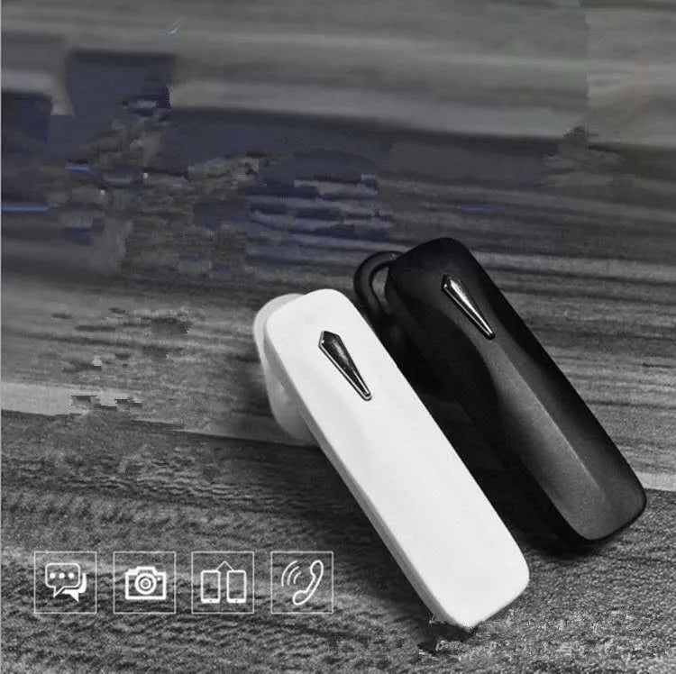 M163 single-ear car Bluetooth headset with microphone boom in black colour