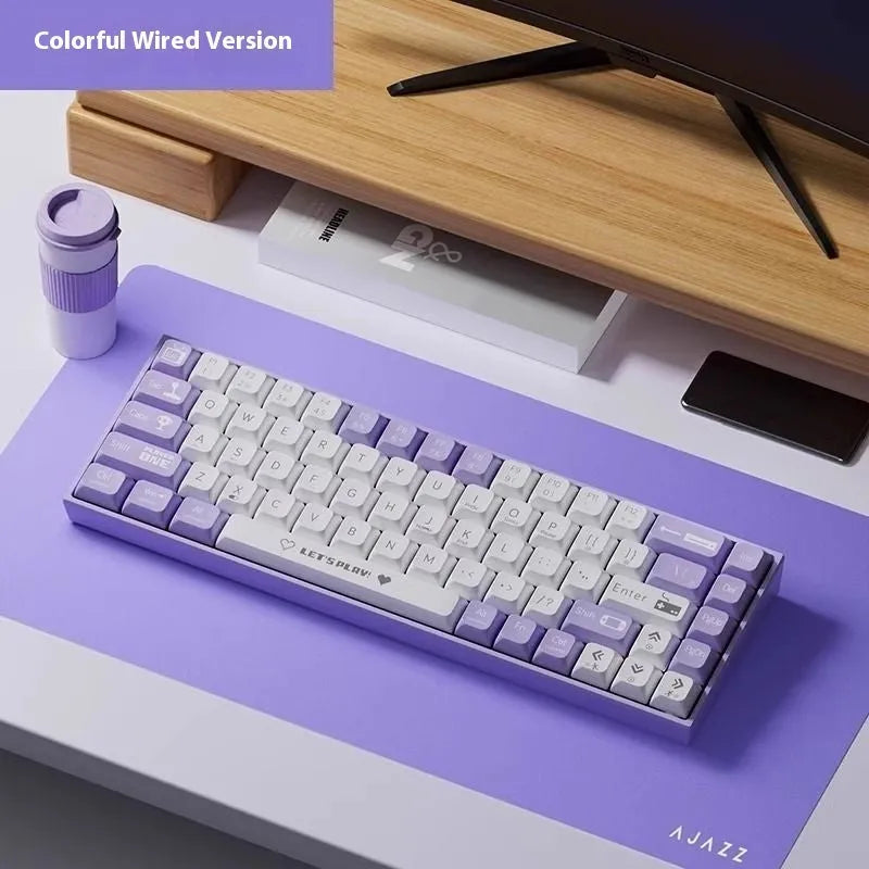 AJAZZ AK680 mechanical gaming keyboard with hot-swappable switches and 1.5m cable