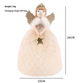 Ins cute angel little girl doll ornament in gold or light grey, non-woven fabric, 26x15cm