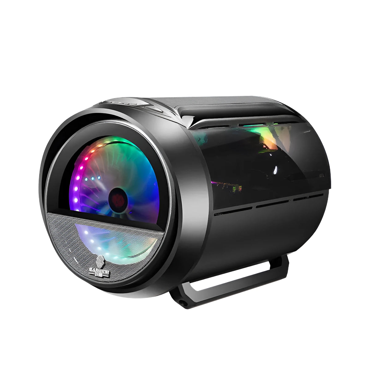 Vertical HTPC computer chassis with RGB lighting, black, white, or pink options