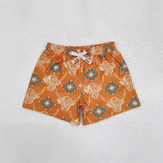 Boys' straight cut sports casual shorts in polyester, shown in multiple colour options.