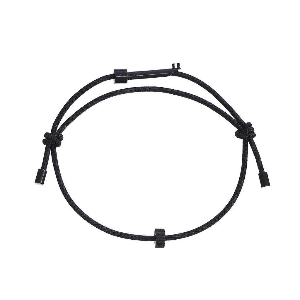 Tungsten carbide adjustable bracelet for emergency window breaking, unisex geometric style, available in multiple colours