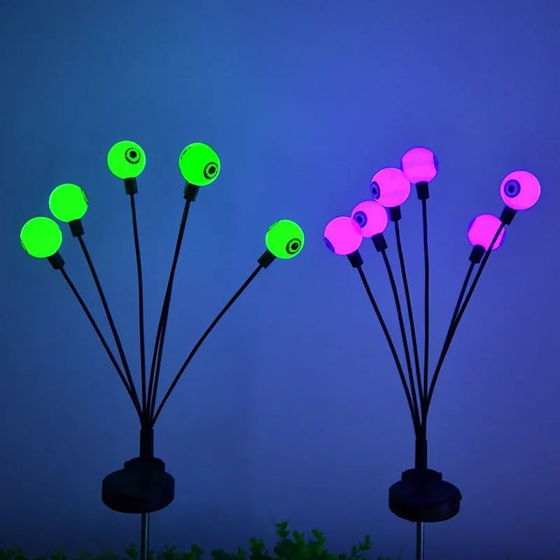 60cm solar LED outdoor lamp in pumpkin, eyeball, or skull head design with IP65 rating