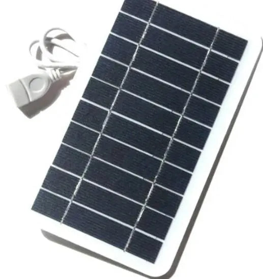 2W 5V portable solar panel charger with 157x94mm polycrystalline silicon panel and USB cable