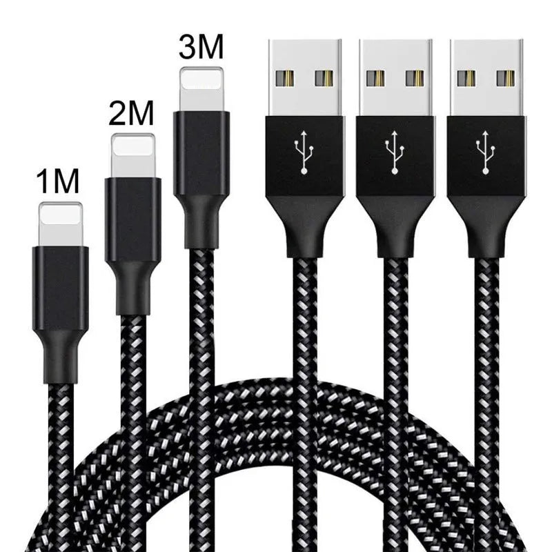 Braided fast-charging USB cable with Micro USB connector for Android phones.
