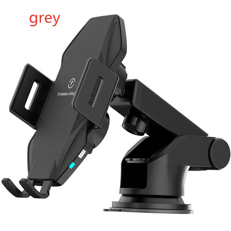T3 car wireless charger in matte black with touch-sensitive surface and Type-C connection