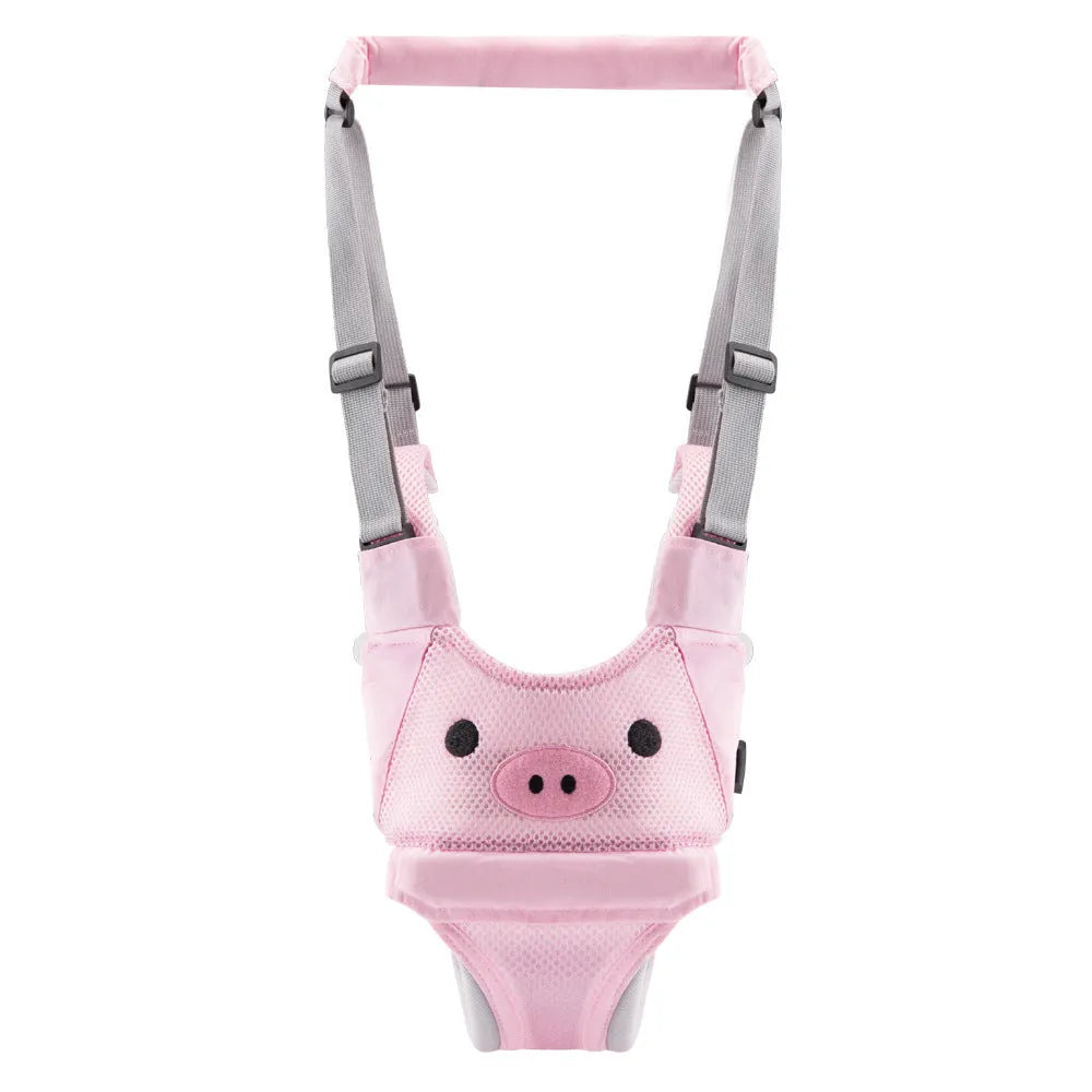 Baby walking harness belt in blue colour with crotch support for toddler walking practice