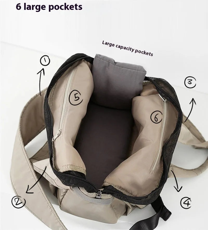Apricot cloth pet summer handbag carrier measuring 41x16x28 cm for small dogs