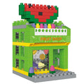 Small particle plastic building block toy set in a colour box for teenagers aged 7 to 14