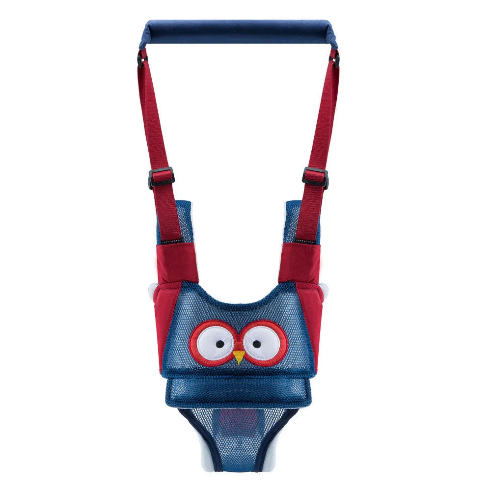 Baby walking harness belt in blue colour with crotch support for toddler walking practice
