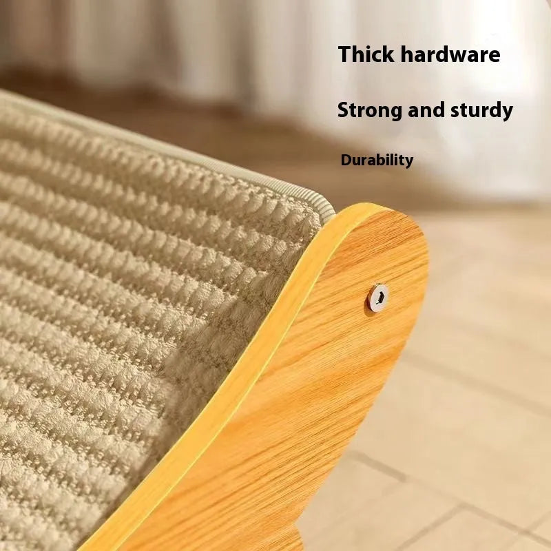Sisal cat scratch board with sisal blanket covering in pastoral style, small and large size options