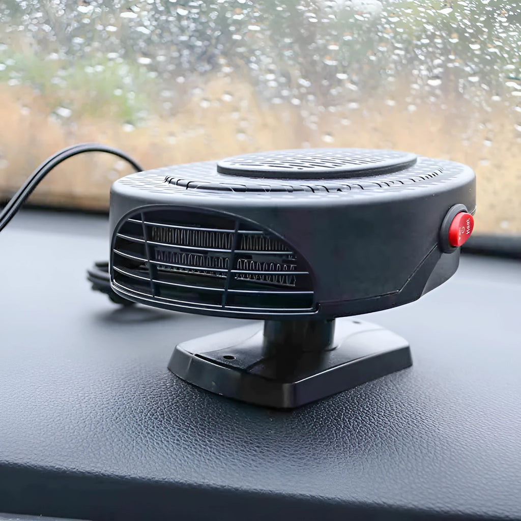 12V car winter heating fan 150W black PA+ABS with cord for defrosting windscreen