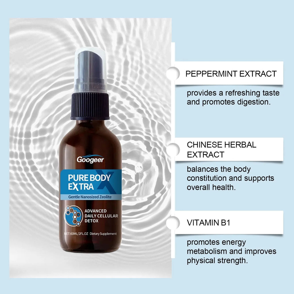 Googeer Body Care Oral Spray bottle, 60ml net content, body treatment product