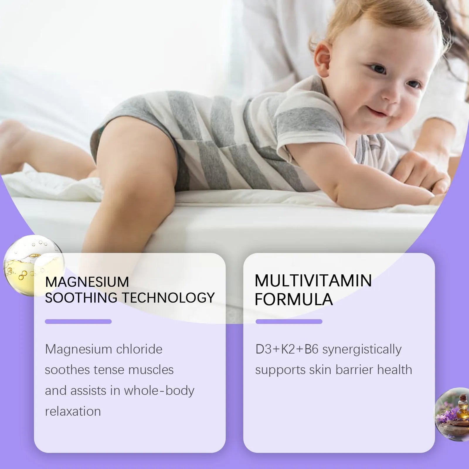 4-in-1 magnesium cream for children in 114g jar with vitamins and moisturising ingredients