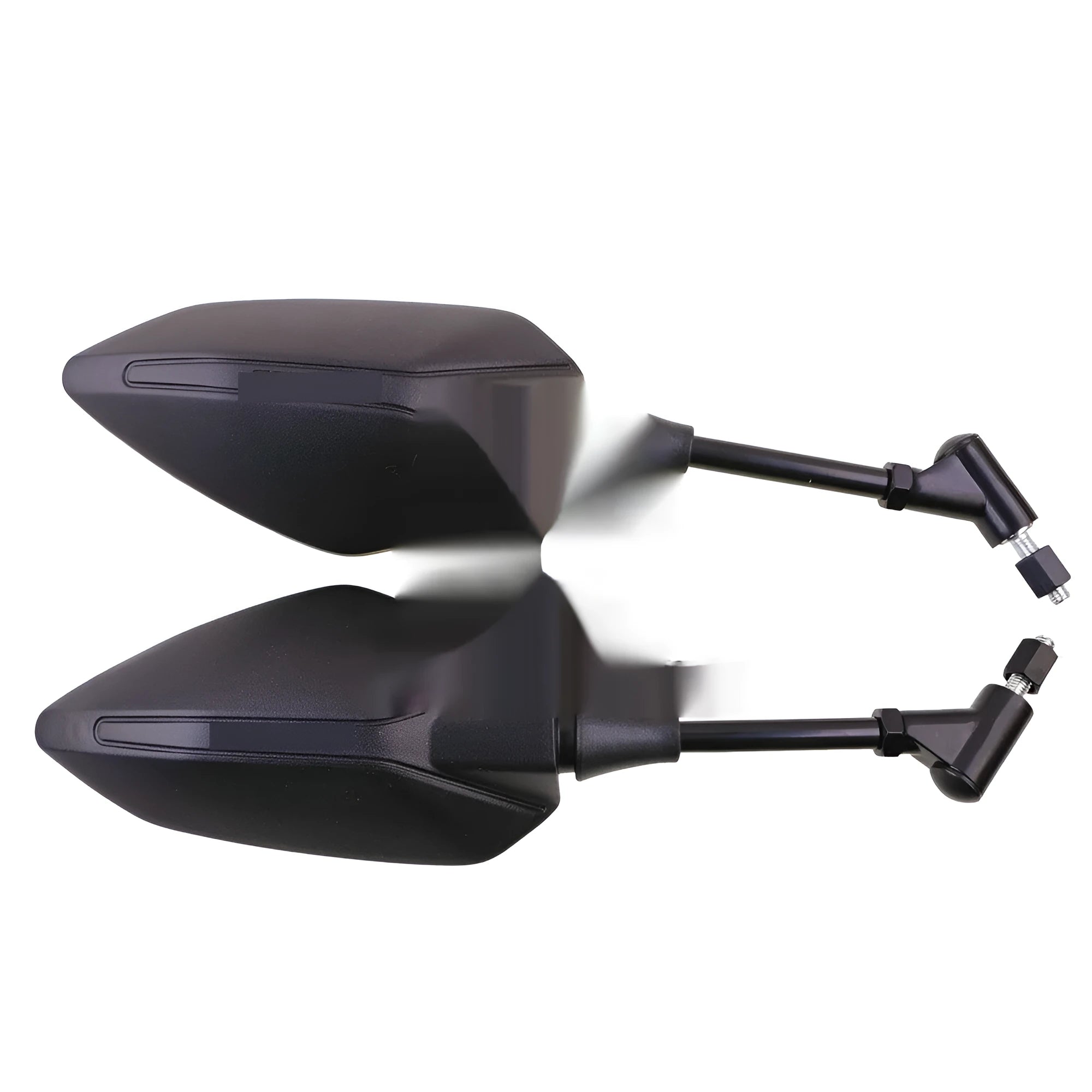 Black cross-border four-wheel ATV rearview mirror with ABS cover and chrome-plated mirror surface