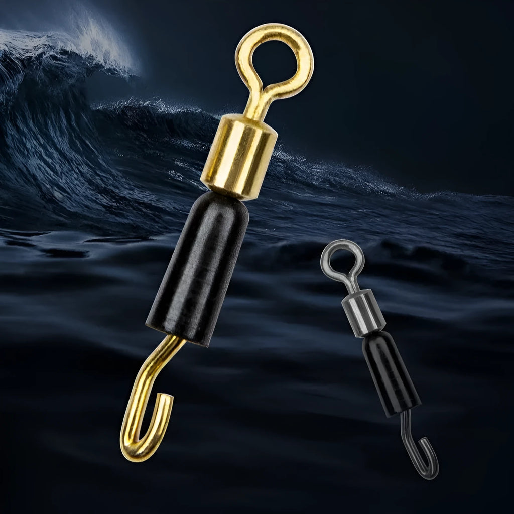 Wire clip silicone opening swivel pin fishing accessory in three sizes