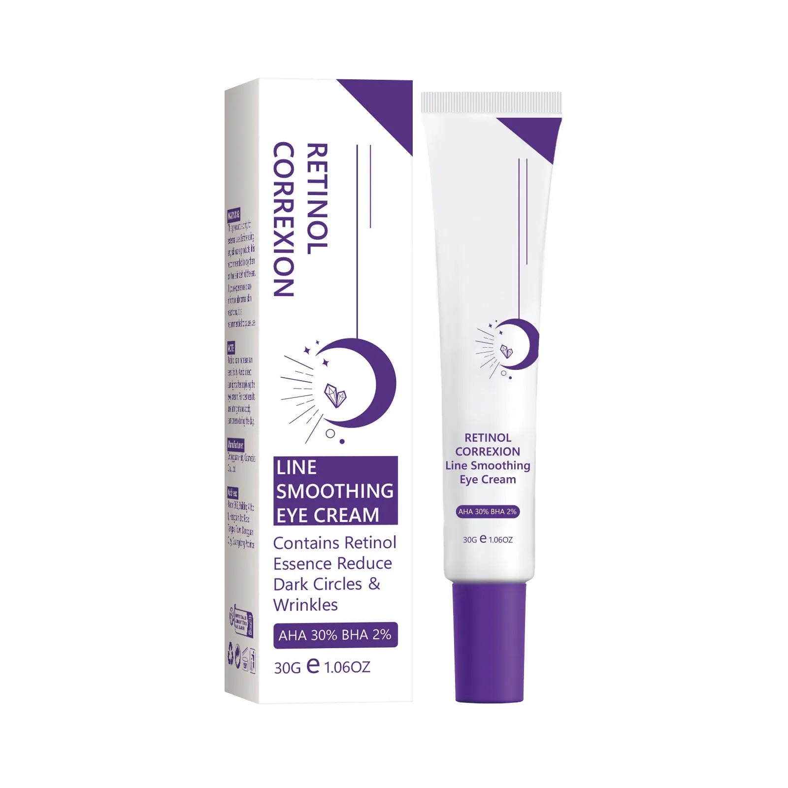 30g retinol eye cream in packaging for universal skin types