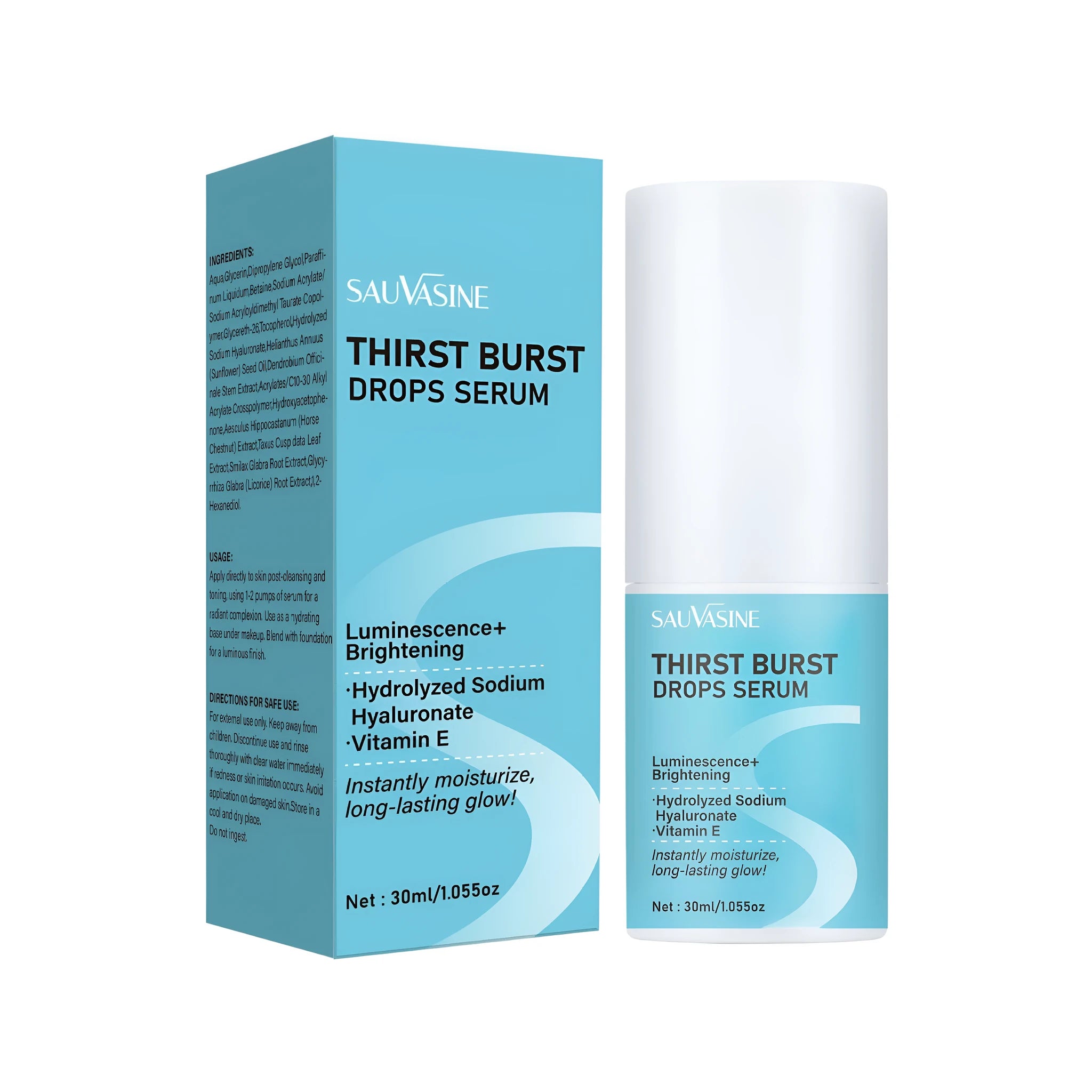 Thirst Relieving Drops 30ml moisturising nursing solution bottle for skin care