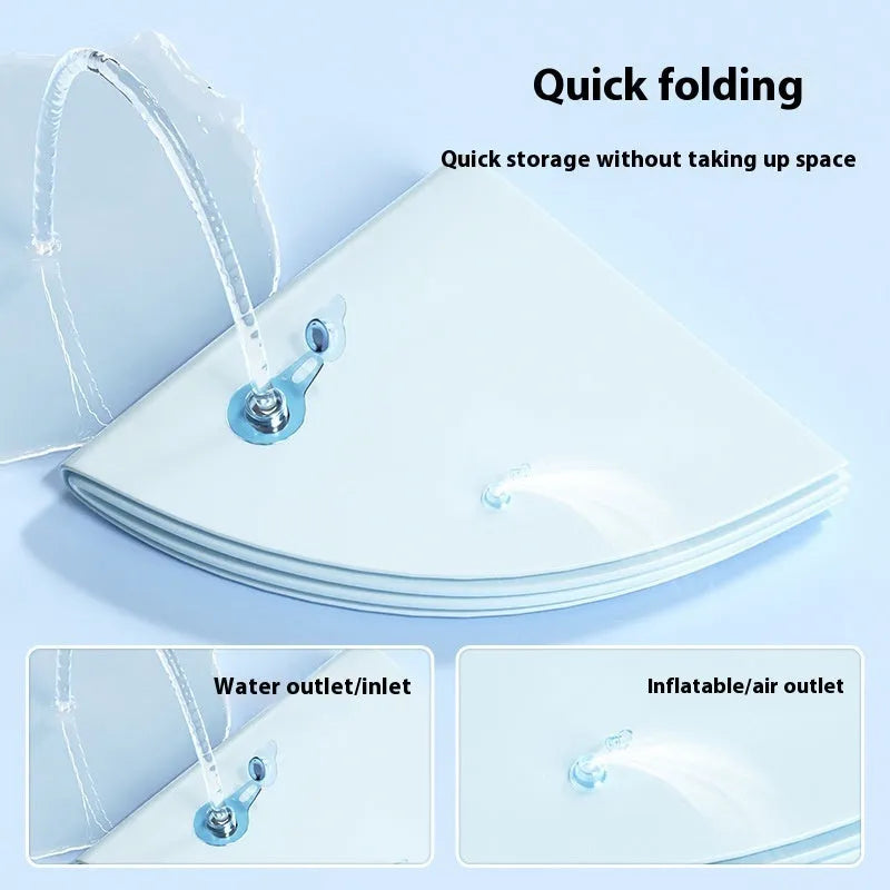 PVC inflatable pet water cooling mattress with Dolphin design in 65cm size