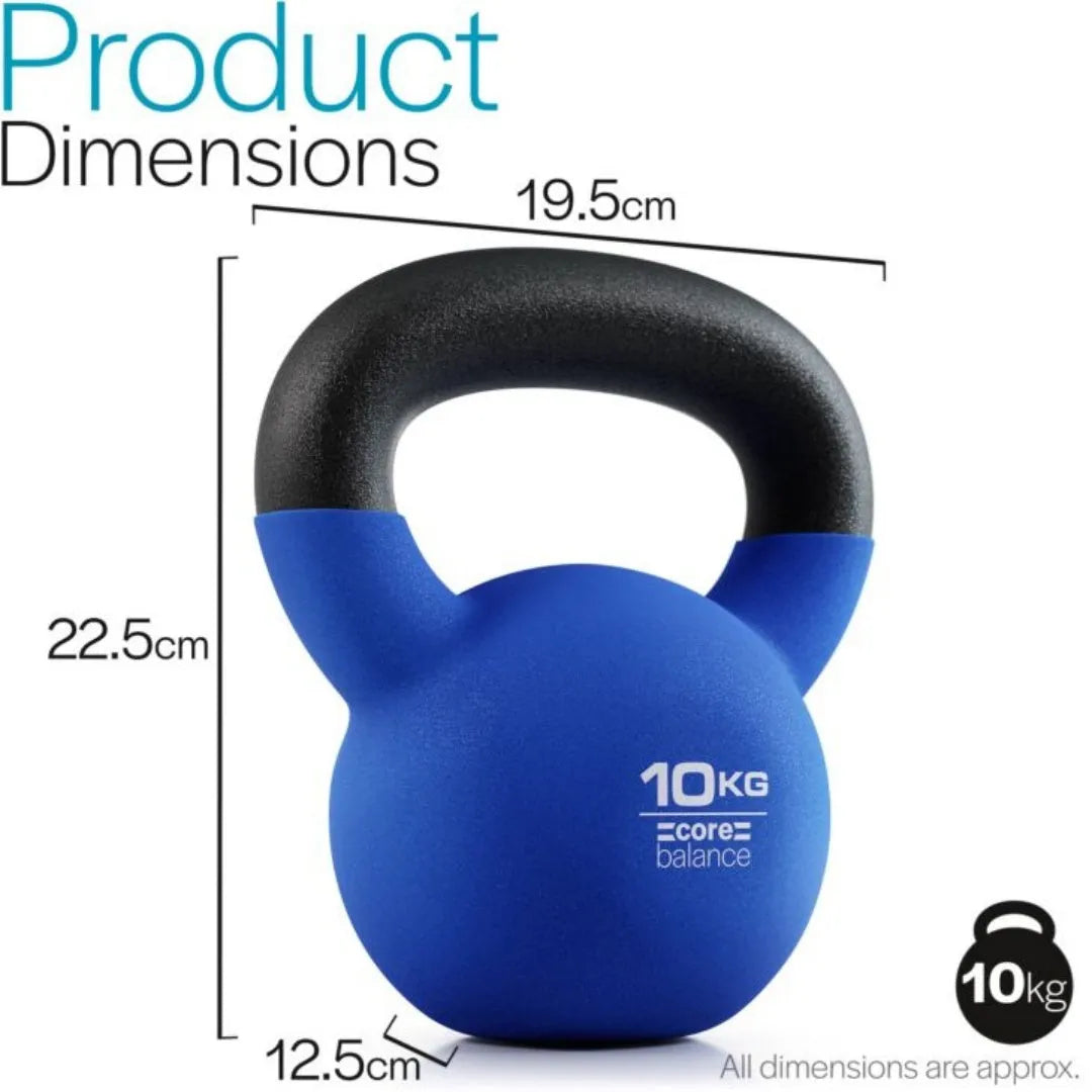 Blue cast iron immersion teapot dumbbell weighing 10kg for home workouts