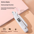 HZ8 White model rechargeable dog nail clipper made from white ABS plastic.
