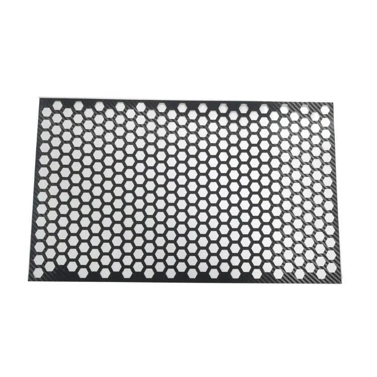 Honeycomb pattern car taillight stickers in black, carbon fibre and colourful options measuring 48x30cm
