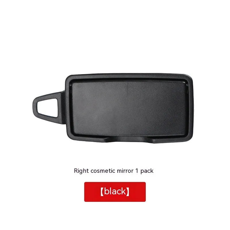 Mercedes GLE class black sun visor cosmetic mirror replacement cover measuring 215mm by 95mm.
