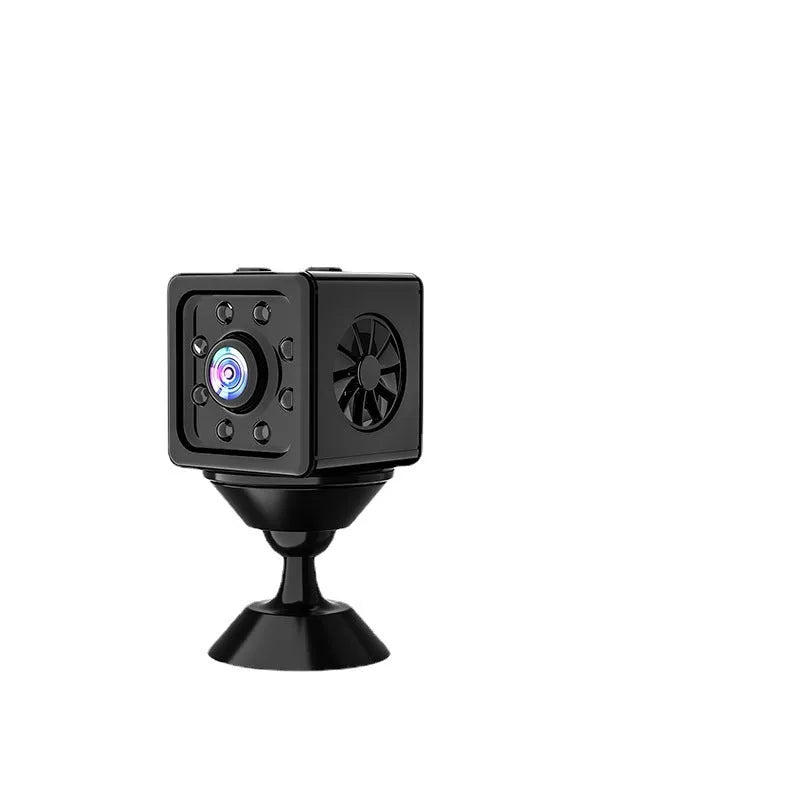 Black cubic K13 remote network sports camera with mounting bracket.