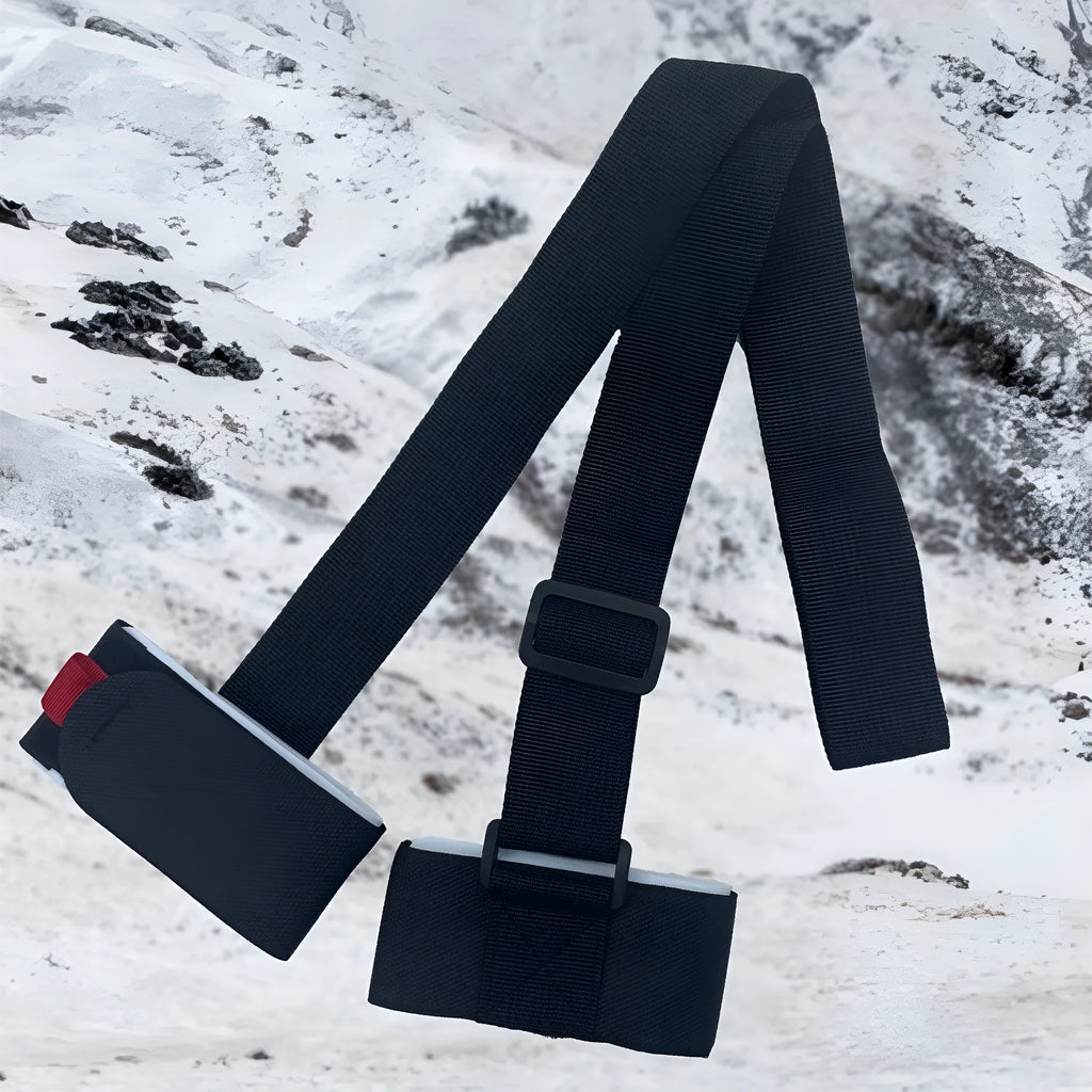 Adjustable hook and loop skiing bandage strap in four colour options
