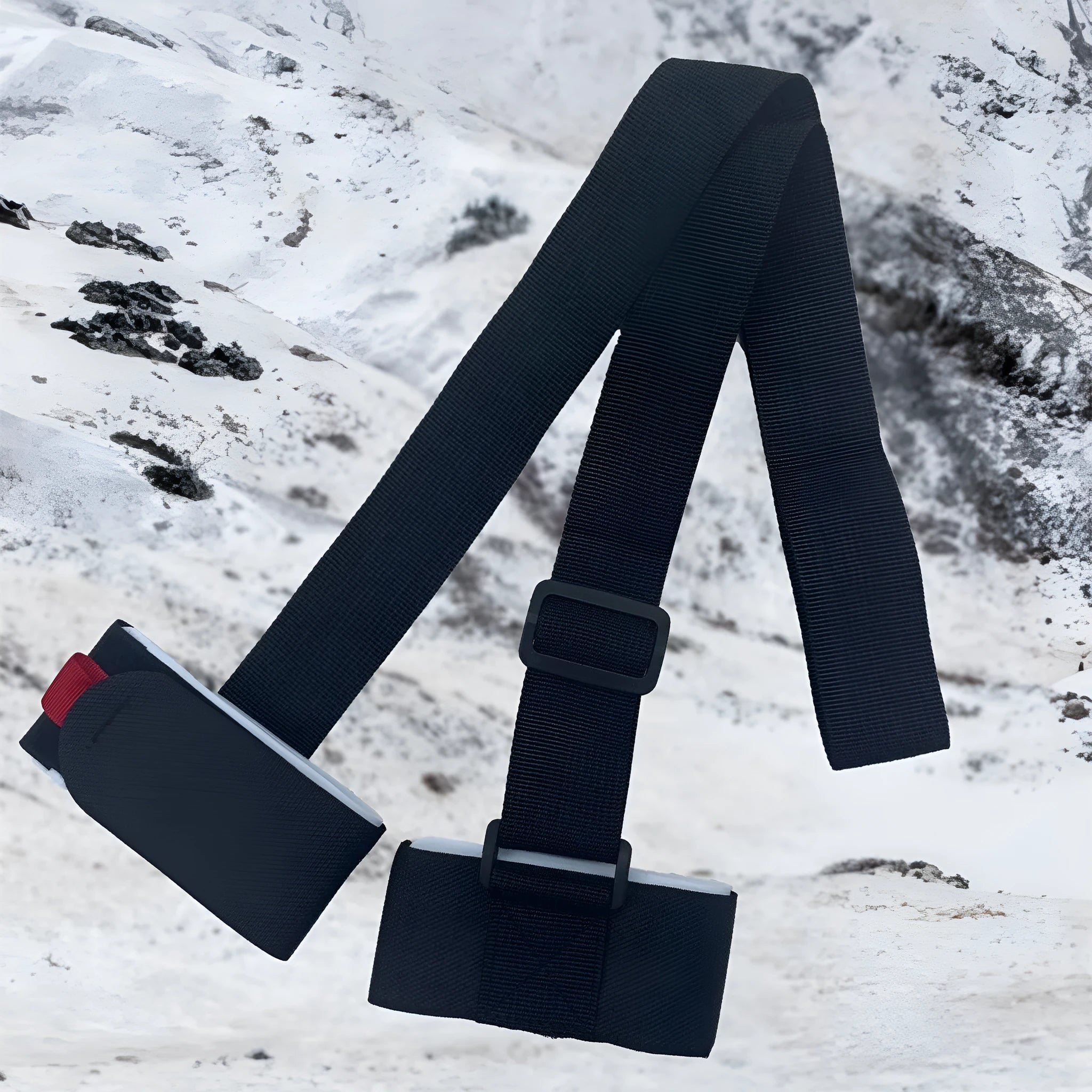 Adjustable hook and loop skiing bandage strap in four colour options