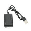 2S lithium battery balance USB charging cable for car model UAV, 7.4V 2000mA output, 15W, red charging indicator