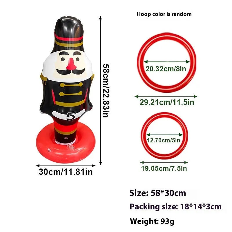 Ghost Festival inflatable throwing toy in PVC with octopus, antler, witch hat, spider, Santa Claus, and rabbit ear designs