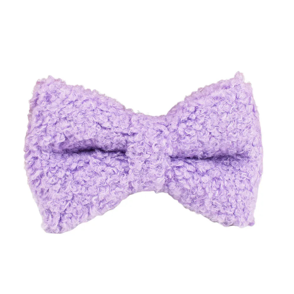 Purple dog collar, leash, vest and bow set for small pets in five size options