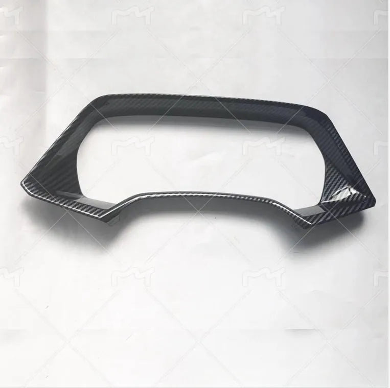 BMW X5 dashboard decorative frame in ABS plastic with Carbon Fibre and Peach Wood finish options