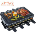 Indoor home non-stick electric baking pan with split tray, black finish, 1300W power