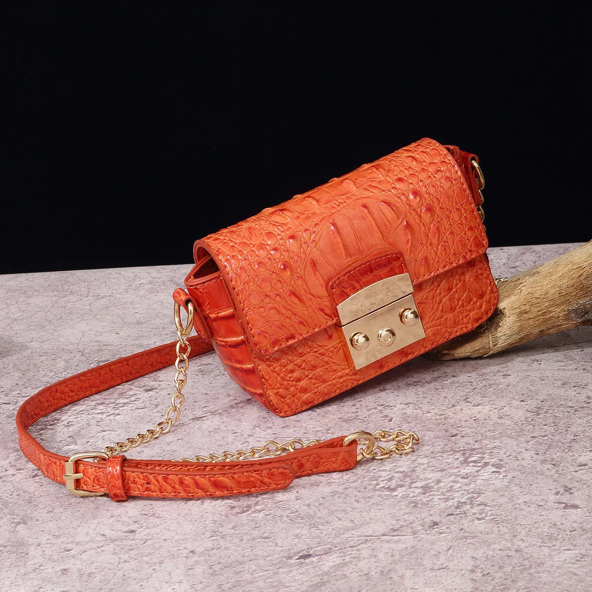 Retro crossbody one shoulder bag for women in multiple colours, PU leather material