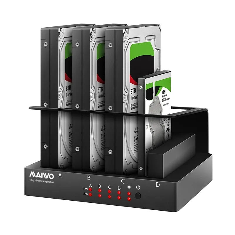 K305BU3S four-bay external hard drive enclosure expansion base for 2.5-inch SATA drives