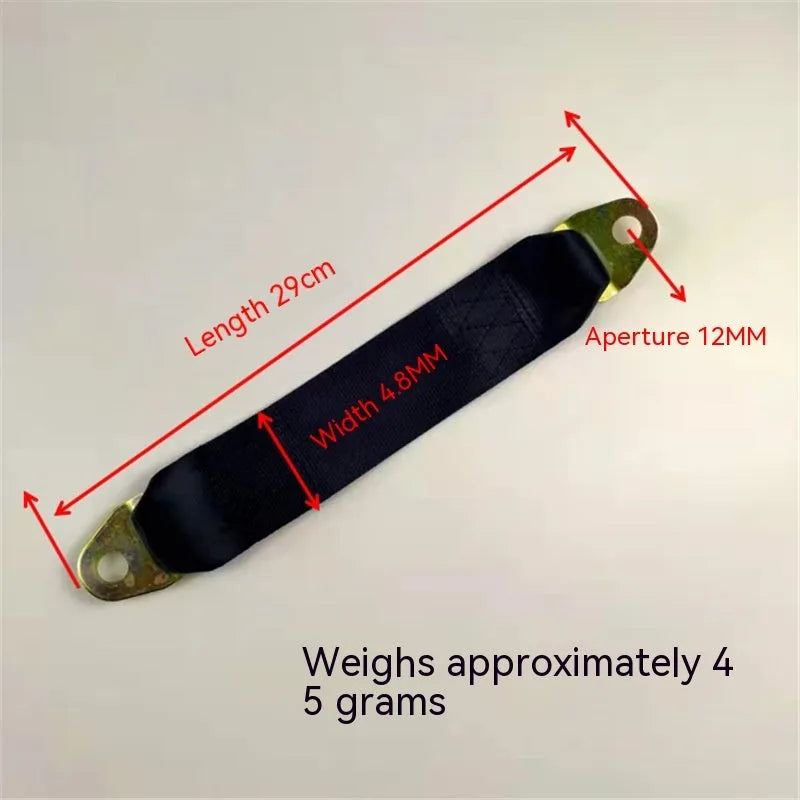 Electric door limit fixing strap kit with screw nut assembly for vehicle door control