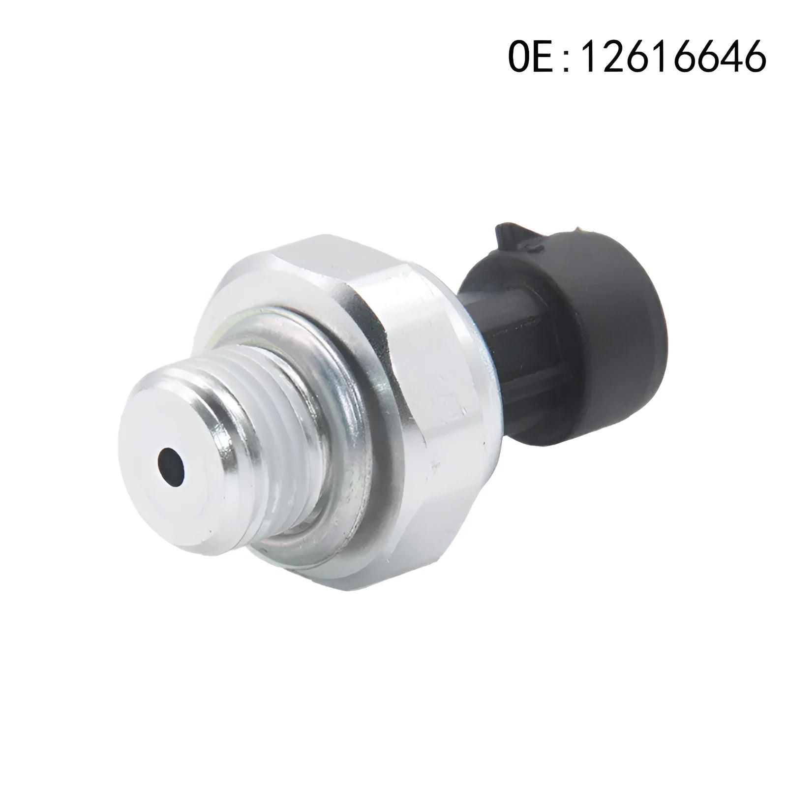 Silver metal fuel pressure sensor for automotive engine, OE numbers 12616646 12677836 D1846A.