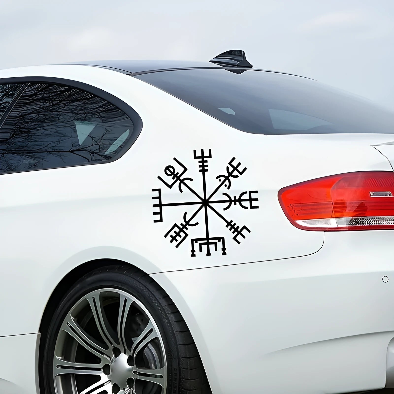 13x13cm square vegetarian notebook design vinyl car sticker for vehicle decoration